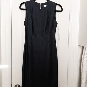 Navy blue fitted dress